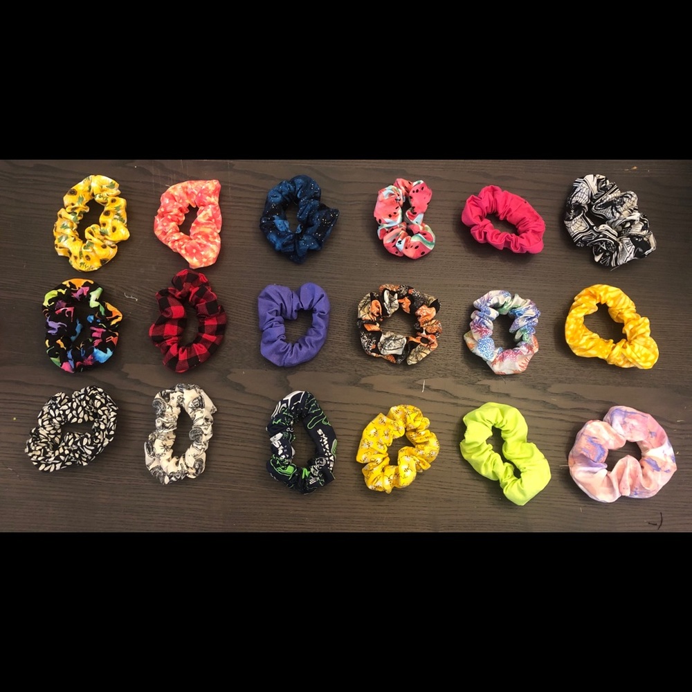 Handmade scrunchies